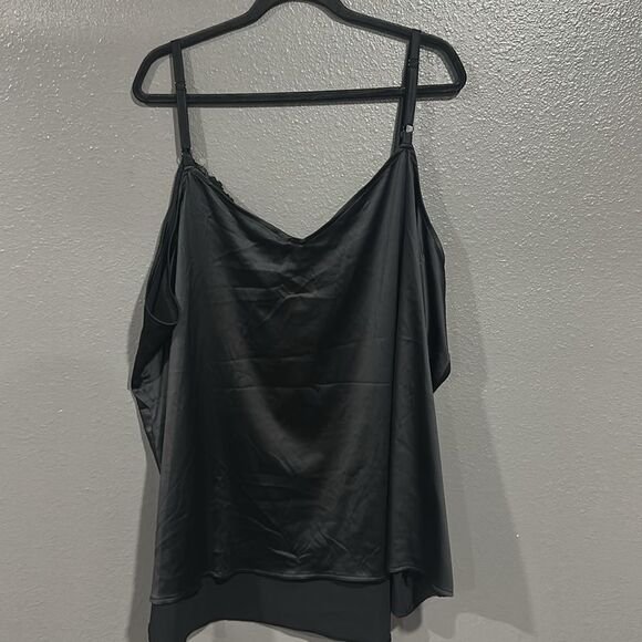 Torrid Dream Satin Lace Trim Sleeveless Sleep Cami Black 5X NWT - Picture 6 of 8